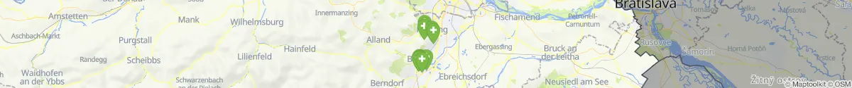 Kartenansicht für Apotheken-Notdienste in der Nähe von Gaaden (Mödling, Niederösterreich)